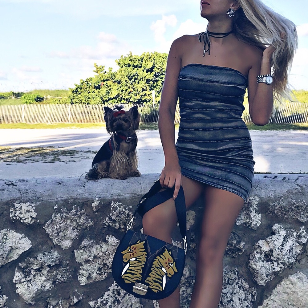 Jeans very cute mini dress!